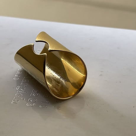 新品 maison margiela 2019aw gold ring 17号