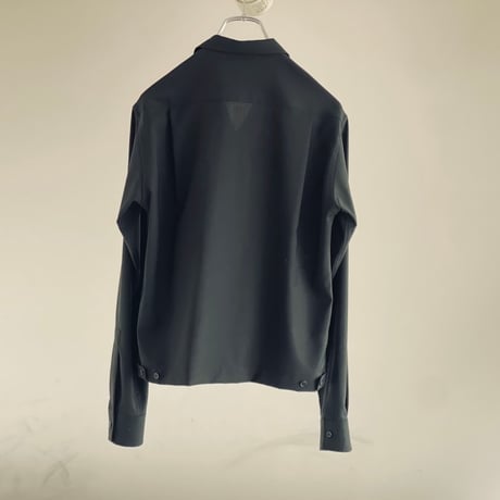 saint laurent paris wool shirt blouson