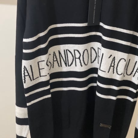 新品 alessandro dellacqua 2020aw cashmere wool logo knit 48