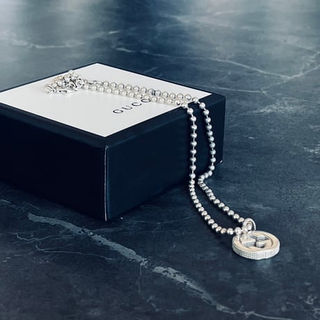 gucci interlocking G silver necklace