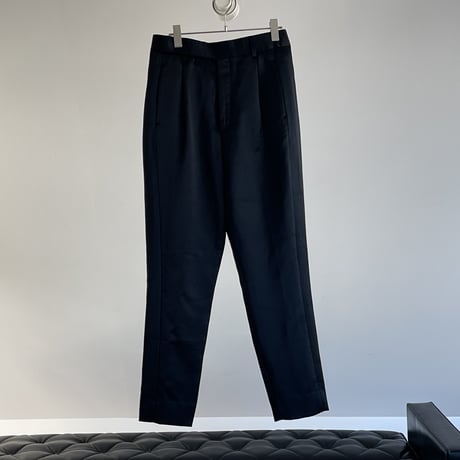 saint laurent silk tack tuxedo pants 40