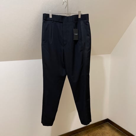 新品 2019aw saint laurent paris side line tuxedo trousers 42