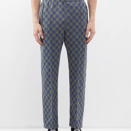 新品 needles 2022aw jacquard track pants green L