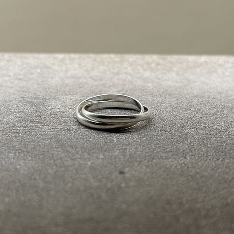 atelier sample silver925 ring"2連" 17号