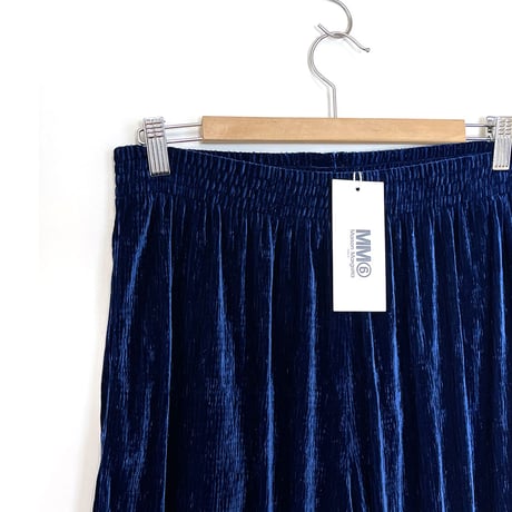 新品 mm6 maison margiela velour eazy wide pants L