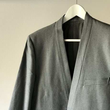新品 issey miyake no collar set up suit