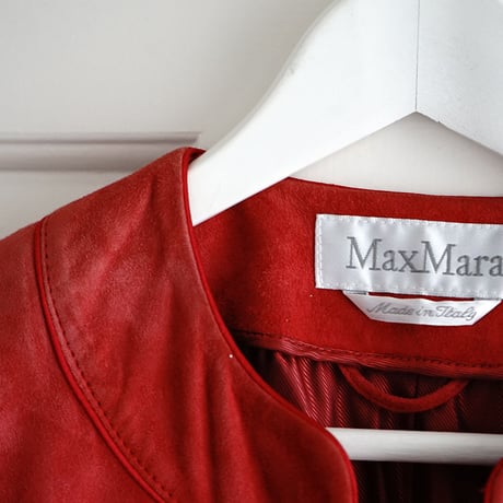 max mara suede leather jacket
