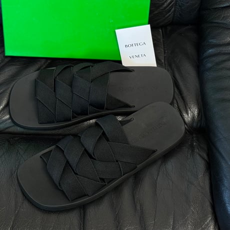 新品 bottega veneta Intrecciato sandals black 41