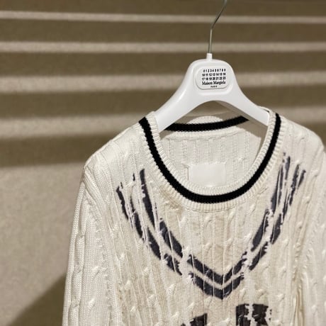 新品 maison margiela 2020ss reverse logo knit XS