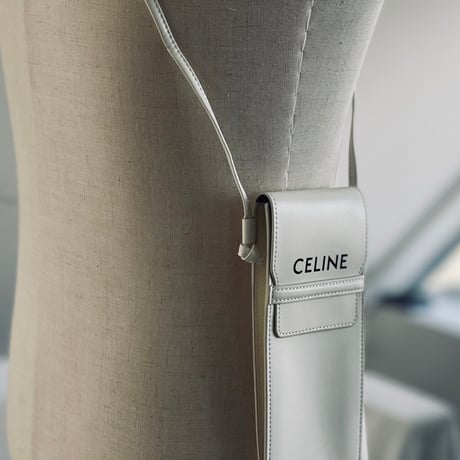 新品 celine leather shoulder bag