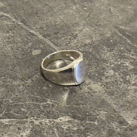 factory sample sterling silver 925 signet "oval" 14号