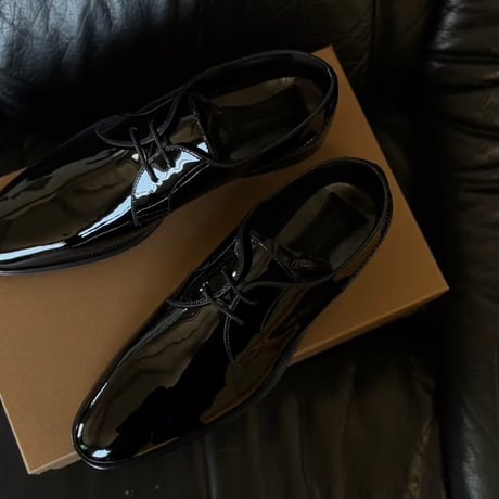 新品 burberry patent leather dress shoes 43