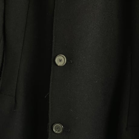 jilsander cashmere wool black coat 46