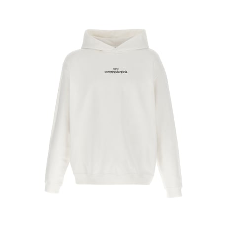 新品 maison margiela logo reverse hoodie