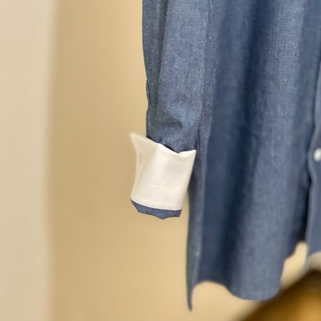 新品 maison margiela 2020ss”白タグ” denim long shirt 46
