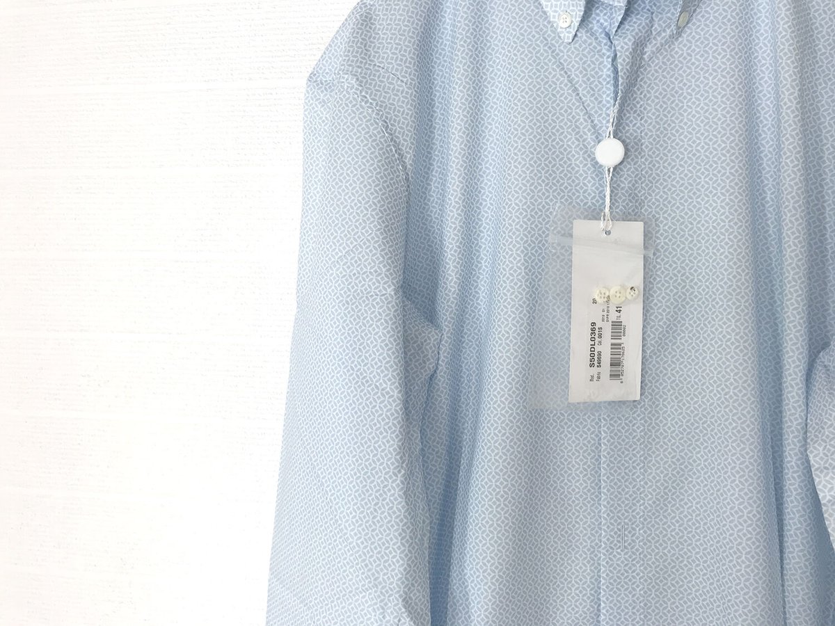 新品 maison margiela 2019ss fake button hall shir