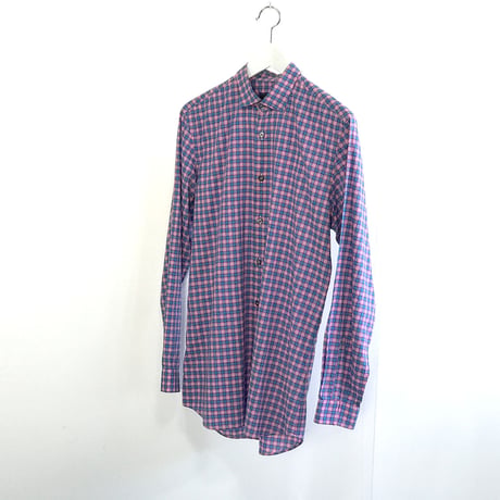 未使用 prada check shirt