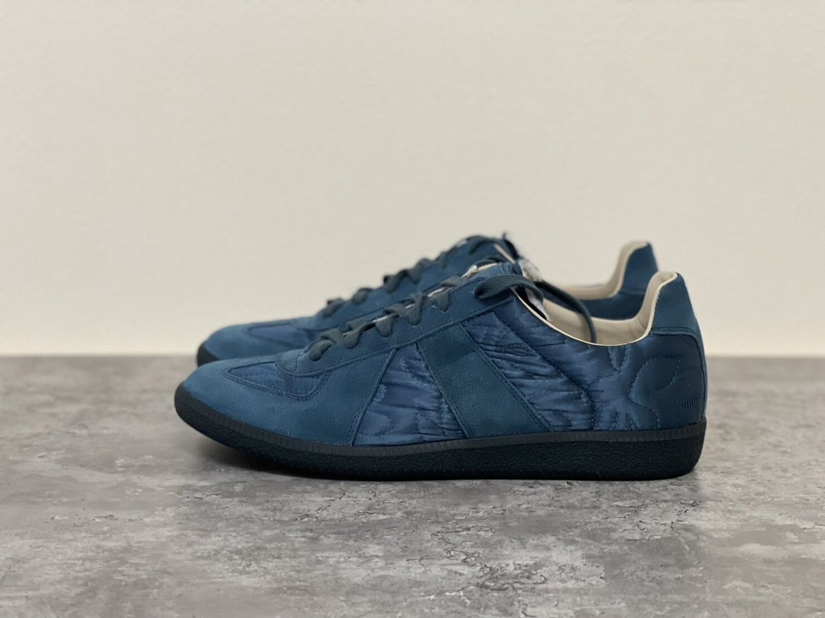 新品 maison margiela replica german trainer blue 