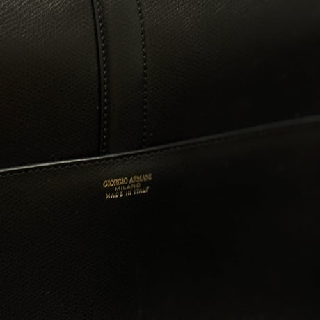 giorgio armani leather bag