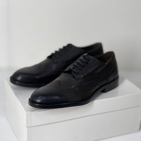 新品 made in Italy wing tip dress shose