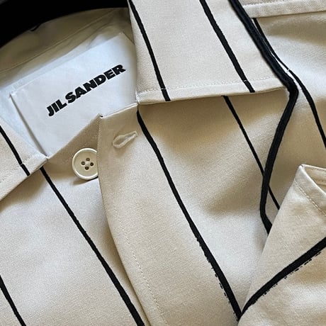 新品 jilsander 2020ss over size stripe shirt coat 42