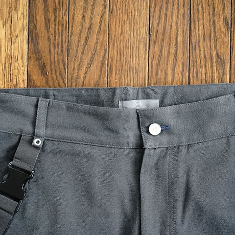 mcq alexander mcqueen suspenders wide pants