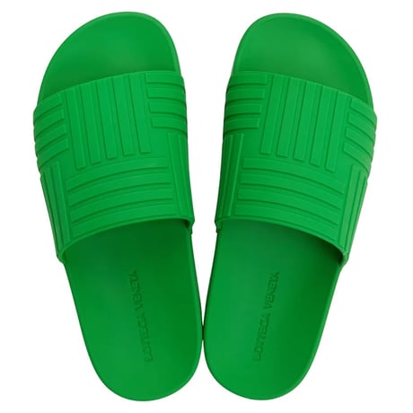 新品 bottega veneta parakeet green sandals 43