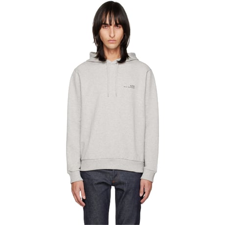 新品 apc 2024ss item logo sweat gray