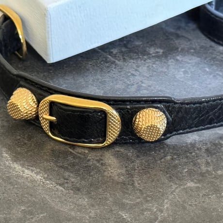 balenciaga leather bracelet