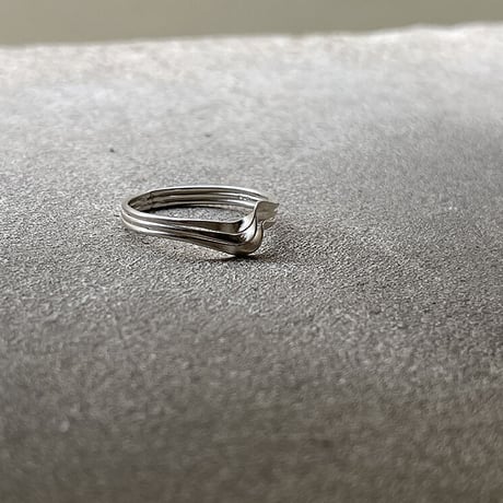 atelier sample silver925 ring"feather" 15号