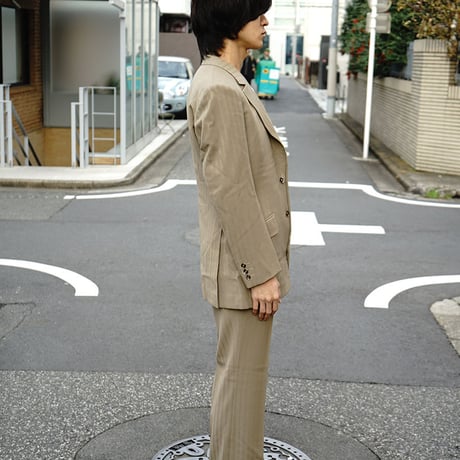 vintage  three‐piece  stripe set up suit