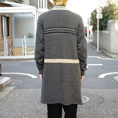 sacai knit coat
