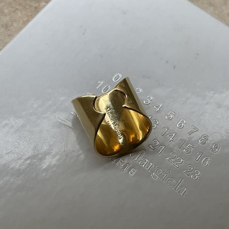 新品 maison margiela 2019aw gold ring 14号