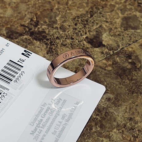 新品 mm6 maison margiela 2012ss silver logo ring 12号