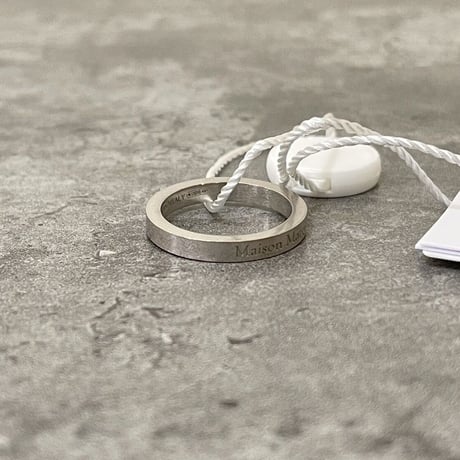 新品 maison margiela 2022aw silver logo ring ring 12号