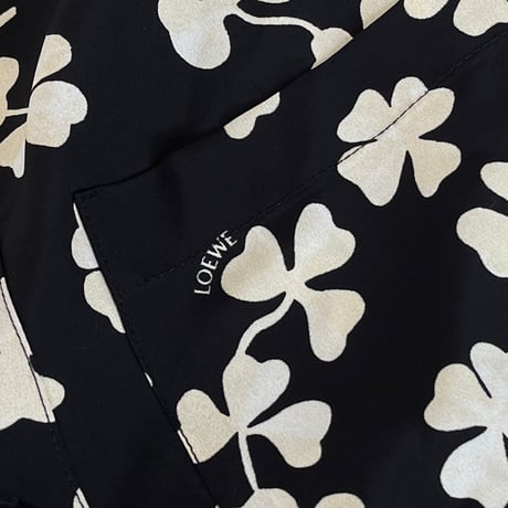 loewe 2023ss viscose logo long shirt