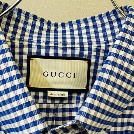 新品 gucci over size shirt