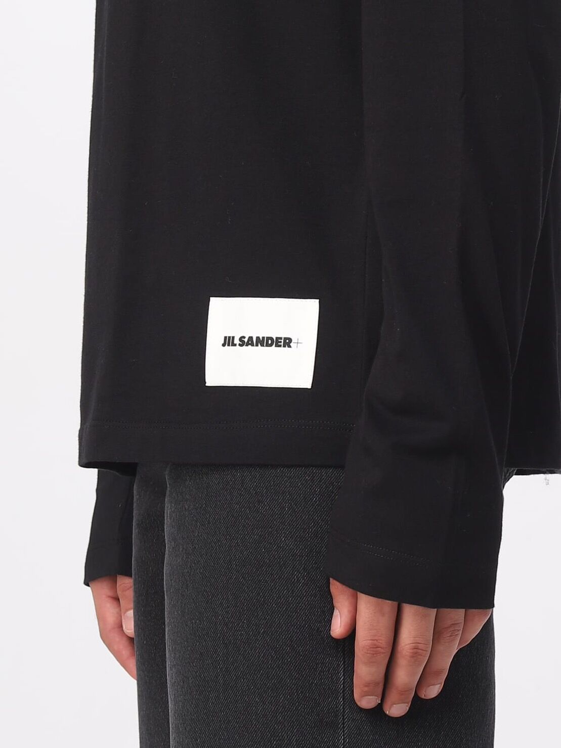 新品 jilsander + 2023aw logo tops black | requality
