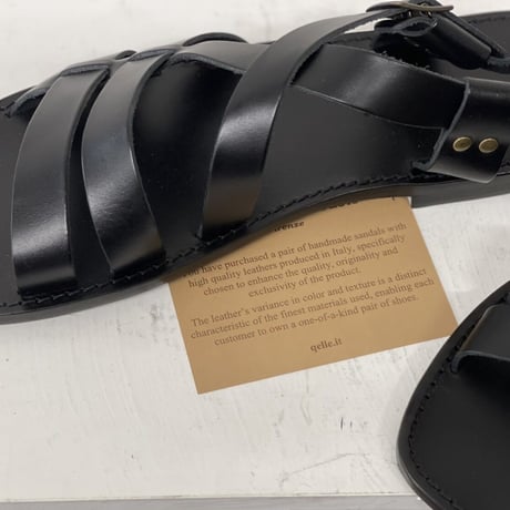 新品 hand made Italy leather sandal 43