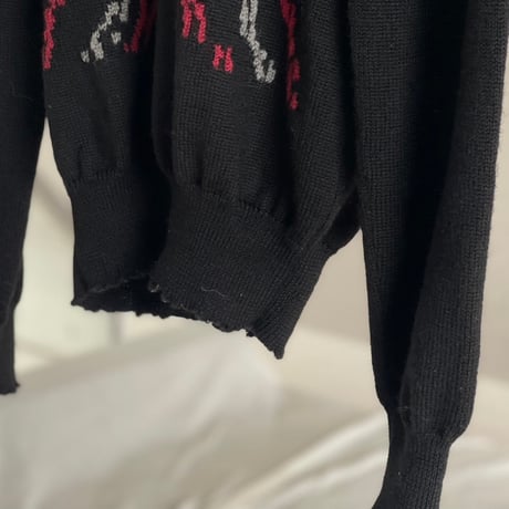maison margiela 肉厚 embroidery knit M