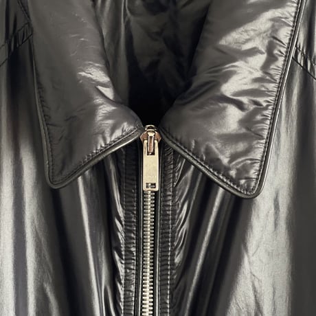 gucci nylon × leather jacket 44