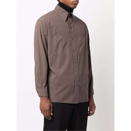 新品 lemaire patch pocket chestnut shirt
