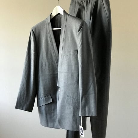 新品 issey miyake no collar set up suit