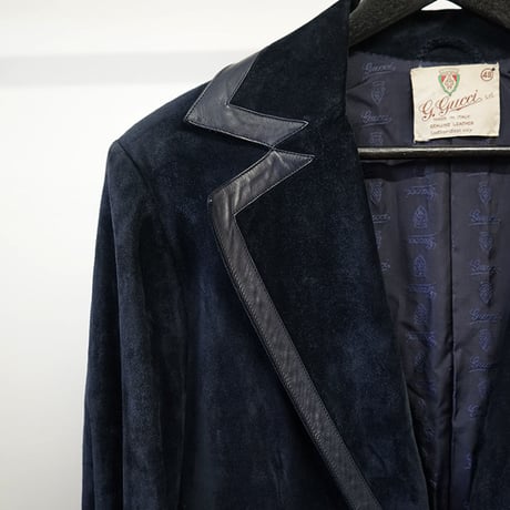 Gucci suede leather coat