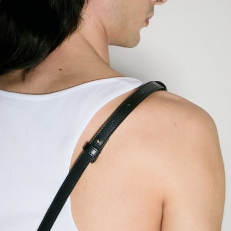 新品 yproject leather shoulder bag