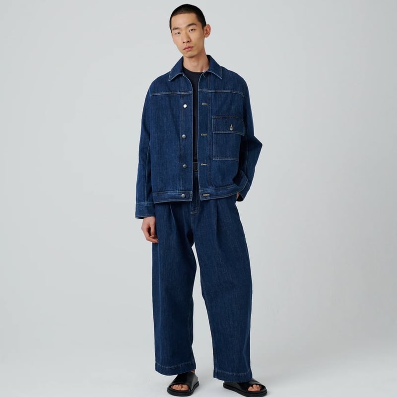 スタジオニコルソン　LAZAR WASHED DENIM JACKET 超美品 4/17入荷】【残り1点】【STUDIO NICHOLSON スタジオニコルソン