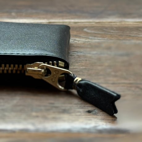 新品 comme des garcons 2024ss leather wallet black