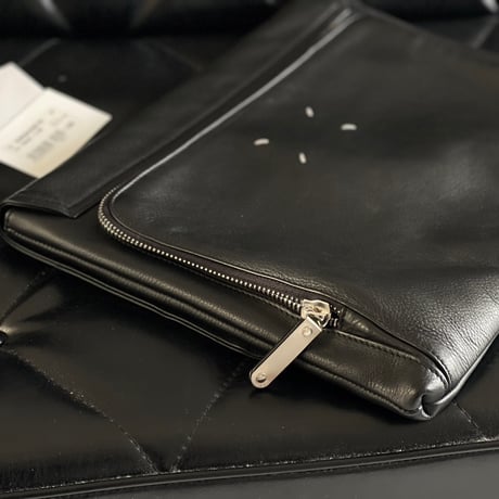 maison margiela large size leather clutch bag