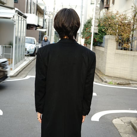 vintage cashmere double Chesterfield coat
