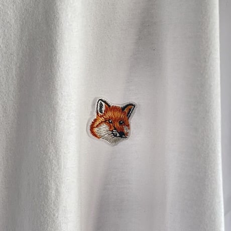 maison kitsune fox drop shoulder tops L